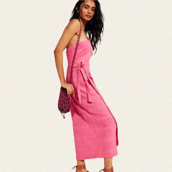 Free People At Leisure Midi Dress - Picture 2 of 10